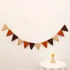 Ins Bosque Tela No Tejida Arreglo de Cumpleaños Bandera de Fiesta Banner de Flores Atmósfera de Escena Fieltro Feliz Cumpleaños