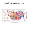 Fan Xi - Pegatinas decorativas de pared FX-B121 con diseño de libélula y plumas de colores para la entrada del dormitorio infantil