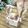 Bolsa Transparente de Acrílico Caja para Arreglo Floral Flores Secas Inmortales Bolsa Floral DIY Caja de Empaque para Regalo de Flores del Día de San Valentín