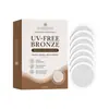 Adesivos de Bronzeamento Sem Sol que São Amigáveis à Pele, Respiráveis e Hidratantes, Criando uma Pele com Bronzeado Natural, Uniforme, Cor Bronze, Hidratada e Brilhante