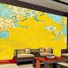 Fondo de pantalla Sendao Buda Templo Salón de Buda Asiento Inmortal Fondo de Escritorio Decoración de Pared Mural Cinta Fondo de pantalla de Nube Auspiciosa