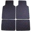 Comercio Exterior Alfombrillas Universales para Coche Transfronterizas Alfombra de Coche Transfronteriza Acolchada Bordada de Cuero para Volante a la Derecha Alfombrillas Universales Enviadas desde el Fabricante