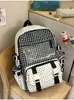 Mochila Anime Estilo Japonês com Bolinhas Doces para Meninas do Ensino Fundamental e Médio para Aula, Biblioteca e Estudo