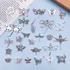 26 Alas de Libélula Mariposa Huecas Tridimensionales Colgante de Aleación Tocado Pulsera Collar Accesorios Decorativos Hechos a Mano