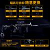 Peace-Elite Campo de Batalla Estimulante M416 Patrón Ébano Dorado Edición de Coleccionista Rifle de Asalto Todo Metal Artesanía Adorno