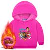 Suéter forrado de polar para niños 2022 otoño e invierno Nueva chaqueta con capucha para niños chico guapo engrosada ropa de otoño entrega de una sola pieza