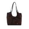 Bolsa tote moderna de grande capacidade, nova coleção 2026, bolsa de ombro versátil com estampa de leopardo, bolsa transversal estilo coreano, bolsa pequena fashion