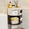 Caja de Toallas de Papel, Caja de Papel Higiénico para Baño, Estante de Almacenamiento de Papel Higiénico Montado en la Pared, Caja de Almacenamiento de Toallas Faciales sin Taladro, Dispensador de Pañuelos