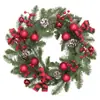 Decoração de Natal Transfronteiriça Guirlanda de Árvore de Natal Chifre de Rattan Pendente de Porta Pendente de Parede Hotel Shopping Center Pingente Guirlanda de Natal