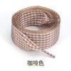 Nuevos Cordones de Estilo Coreano Ins Frescos y Dulces de Cuadros de Colores Adecuados para Zapatos de Entrenamiento Alemanes, Zapatos de Carrera y Zapatos de Lona