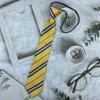 Corbata Harry Potter Gratis Insignia JK Genuina Raya Gente Unida Cuatro Colegios Sarga Hecho a Mano Rojo Amarillo Azul Verde