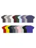 Comercio Electrónico Transfronterizo Primavera y Verano Diseño de Nicho Algodón Puro Manga Corta 2026 Nuevo Estilo Americano High Street Retro Top de Media Manga