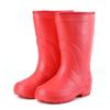 Zapatos impermeables acolchados de algodón para mujer invierno ligeros con forro polar integrado de caña alta cálidos botas de lluvia antideslizantes para lavado de autos comida refrigerada botas de nieve