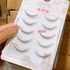 Pestañas Postizas Falsas Realistas Diarias Ultra Cortas de Aspecto Natural Grandma Rabbit Fk80 de Una Sola Pieza Adecuadas para Espacio Cercano Entre Cejas, Ultra Cortas 7mm