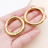 Anillo de Apertura de Resorte de 20-35 mm, Llavero de Anillo de Resorte Universal Redondo, Accesorios para Joyería DIY al por Mayor
