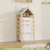 Gabinete de Almacenamiento de Juguetes para Habitación Infantil Combinación de Gabinete con Pizarra Magnética de Madera Maciza Gabinete de Almacenamiento y Organización Multicapa