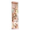 Balde de armazenamento de bonecas caixa de armazenamento de brinquedos boneca de pelúcia tecido cesta cilíndrica transparente artefato de armazenamento de bonecas para crianças