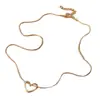 Collar de Corazón de Moda y Sencillo, No se Desvanece, Colgante de Celebridad de Internet de Gama Alta y Nicho, Cadena Versátil para la Clavícula de Lujo Ligero para Mujer