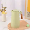 Olla de aislamiento con revestimiento de vidrio portátil para estudiantes del hogar, mango de madera maciza, botella térmica, cafetera de vacío europea al por mayor