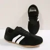 Zapatillas de entrenamiento retro alemanas para mujer, piel de ante, tres rayas, con cordones, zapatos casuales planos, zapatos de mujer de talla grande transfronterizos, una pieza