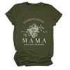 Playera casual europea y americana homeschool pr 22 6 mamá transfronteriza verano cuello redondo manga corta top para mujer