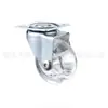 Rueda de Cristal Rueda de Poliuretano Transparente Rueda Giratoria Transparente Rueda Transparente para Muebles