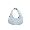 Bolsa de ombro casual de alta qualidade estilo coreano com rebites, elegante e versátil, bolsa de ombro espaçosa para o dia a dia para mulheres