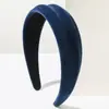 Diadema de Terciopelo de Moda Versátil Estilo Coreano con Diseño Cóncavo y Convexo, Simple de Ala Ancha Estilo Nuevo, Accesorios para el Cabello Diarios de Aspecto Elegante