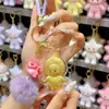 Nuevo Creativo Oso de Dibujos Animados Dorado en Forma de Estrella Llavero Dorado Lindo Colgante de Peluche de Dibujos Animados para Bolsa Venta al por Mayor