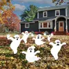 Inserto Blanco Fantasma para Jardín de Halloween Fantasma de Terror al Aire Libre Decoración de Jardín Insertos Blancos Fantasma para Jardín de Halloween