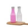 Famosa en Internet Tapa de Aluminio Botella de Vino Mascota 350ml Botella de Bebida Botella de Queso de Fresa Botella de Oso Elegante Vidrio Botella de Vino de Fruta Líquido