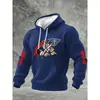Sudadera con capucha para hombre de venta caliente transfronteriza 2026 con estampado 3D de cuadros pequeños Sudadera deportiva tipo jersey Hecha a medida