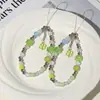 Muñeca Linda de Dibujos Animados Cadena Hecha a Mano Cordón Colgante Adorno Colgante Cordón para Teléfono Bolso con Cuentas para Cámara Colgante para Teléfono