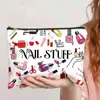 Bolsa de Lona con Cremallera Estampada de Venta Caliente Transfronteriza Gran Capacidad para Tarjeta de Identificación Libreta de Ahorros Bolsa de Almacenamiento Portátil Neceser para Mujer