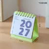 2027 Novo Ano Calendário Ano do Carneiro Mini Portátil Calendário de Mesa Estilo Ins Simples Moderno
