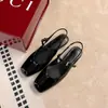 Versión de Piel de Vaca ~ Sandalias Mary Jane Francesas Baotou para Mujer, Correas Versátiles de Hebilla de Una Línea, Zapatos Planos con Suela Plana para Ropa de Trabajo