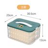 Caja para albóndigas de grado alimenticio, caja especial para el caos de albóndigas domésticas, caja de almacenamiento para congelador y conservación de huevos para refrigerador, multicapa