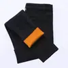 Jeans forrados de polar para mujer, invierno, cintura alta, adelgazantes, negros, ajustados, a prueba de frío, cálidos, elásticos, tipo lápiz, cropped