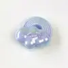 Plating UV acrílico colorido arco-íris nuvens pulseira diy material de contas grampo de cabelo laço acessórios para brincos material