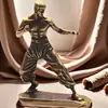 Figurillas Modernas de Cobre Puro para Artes Marciales, Estatuas de Bronce de Superestrellas del Kung Fu, Decoración para el Hogar, Decoraciones de Té Creativas Personalizadas, Adornos para el Salón de Artes Marciales