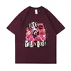 Camiseta Casual 2025 para Hombre y Mujer de Manga Corta Diaria Casual Estampado de Letras Holgada de Manga Corta Al por Mayor