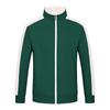 Chaqueta de Béisbol Fina con Bloques de Color Uniforme Escolar de Equipo Personalizado Sudadera con Cuello Alto Chaqueta con Cremallera de Moda para Hombre Capa Interior Bordada