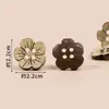 Botones Naturales de Coco Materiales Hechos a Mano para Manualidades Botones Decorativos para Camisa Suéter Accesorios para el Cabello Bolsas de Tela Hechas a Mano Accesorios