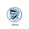 Modelo Quente Transfronteiriço Oriente Médio Emirados Árabes Unidos Retrato do Rei Senhor Esmalte Pintado Emblema Adesivo para Celular Pronto para Entrega