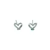 Aretes Pequeños Huecos en Forma de Corazón para Mujer, Joyería de Corazón Melocotón Simple y Versátil, Accesorios de Oreja Compactos Que No Necesitan Quitarse al Dormir, Estilo Minimalista de Nicho
