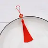 Adornos de Borlas Rojas con el Personaje "" Accesorios DIY para Cajas de Dulces de Boda, Sobres Rojos, Marcadores de Libros, Borlas para Ropa, Venta al por Mayor desde el Fabricante