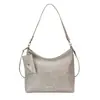Bolso de hombro tejido casual estilo coreano, moderno y a la moda, bolso de axila de gran capacidad, bolso casual versátil vintage para el día a día
