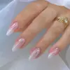 Uñas Portátiles de Nuevo Estilo para Verano, Color Sólido, Estilo Ins, Sensación de Alta Gama, Polvo de Perla Super Brillante, Polvo de Brillo, Efecto Iluminador, Venta al por Mayor, Comercio Exterior Europeo y Americano