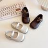 Moda Bebê Menina All-match Casual Princesa Sapatos 2025 Primavera Novo Confortável Meninas Sapatos de Couro Tendência Transfronteiriça