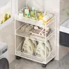 Estante de Almacenamiento para Baño, Estante Multicapa para Detergente de Lavandería de Baño, Artefacto de Almacenamiento Multifuncional Removible para Inodoro y Balcón
